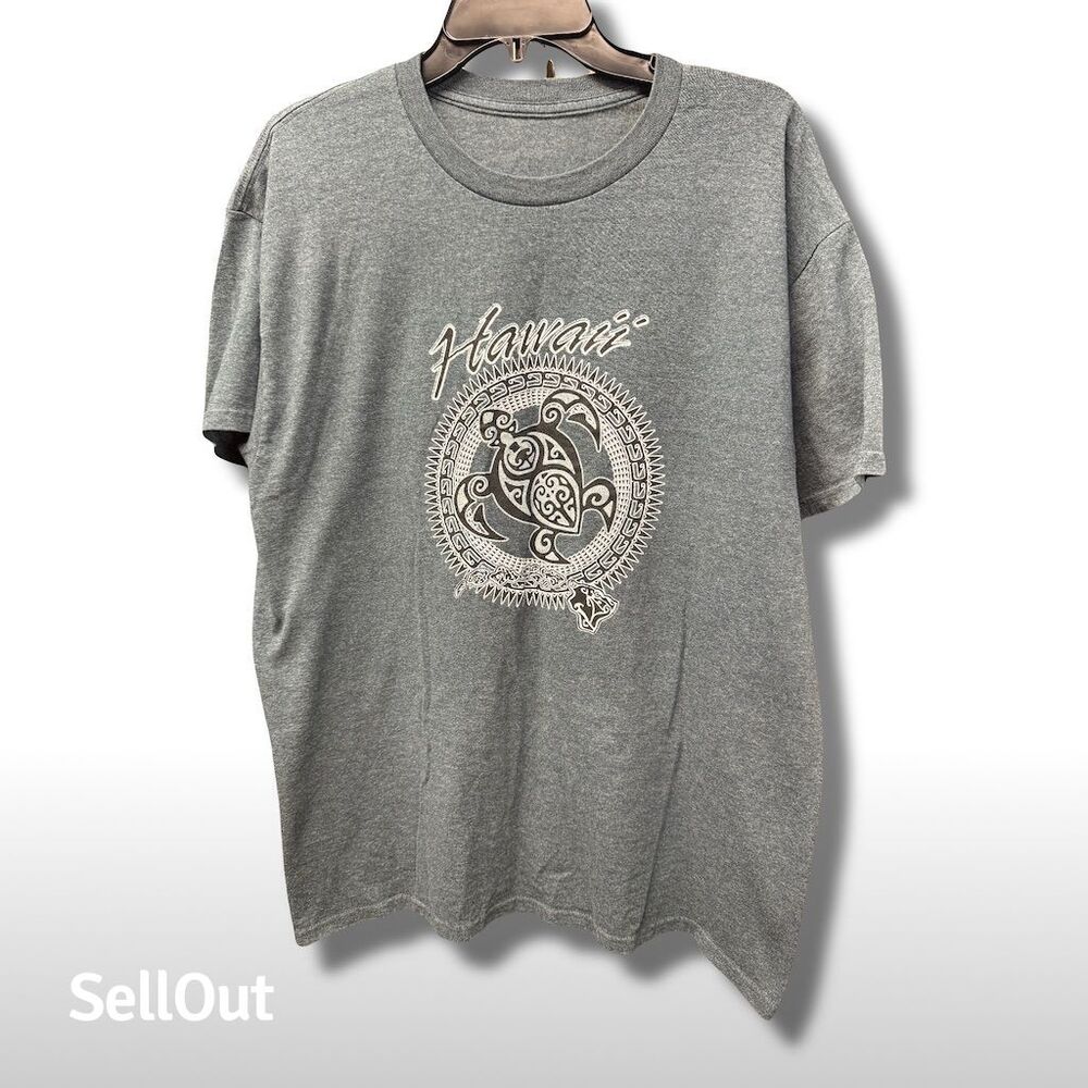 Men's Hawaii Graphic T-Shirt Gray Size L